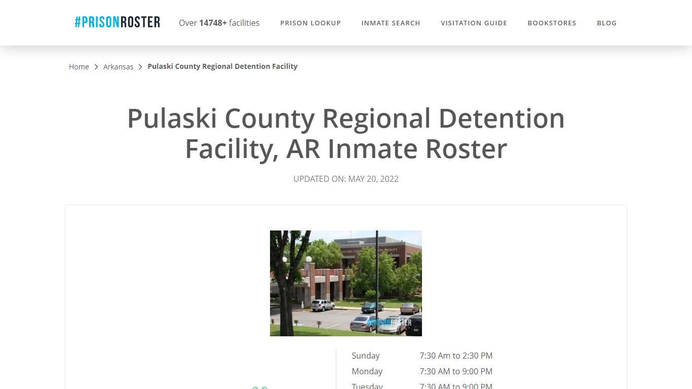 Pulaski County Regional Detention Facility, AR Inmate Roster